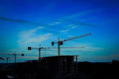 Construction crane Stock Photos