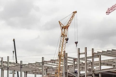 Construction crane. Stock Photos