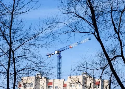 Construction crane Stock Photos