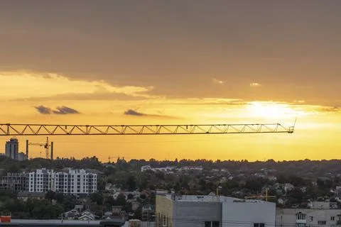 Construction crane. Stock Photos