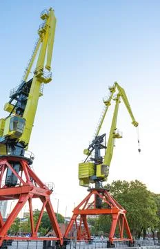 Construction crane 스톡 사진