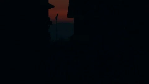 Construction Crane Sunset Timelapse Vidéo 103315387