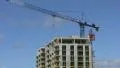 Construction crane. Time lapse. HD Footage