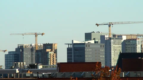 Construction Crane Time Lapse Stock Footage 57222818