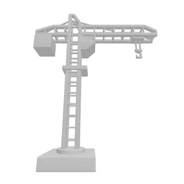 Construction crane tower. Building concept Stock Illustration