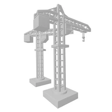 Construction crane tower. Building concept Stock Photos