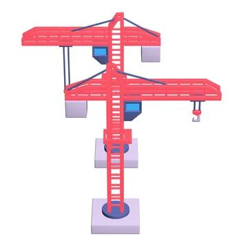 Construction crane tower. Building concept Stock Photos
