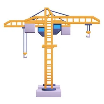 Construction crane tower. Building concept Stock Photos