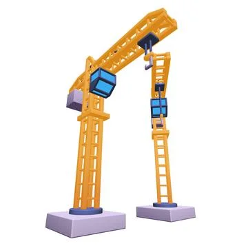 Construction crane tower. Building concept Stock Photos