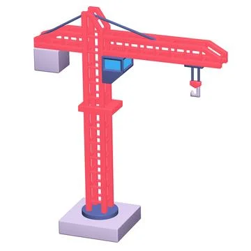 Construction crane tower. Building concept Stock Photos