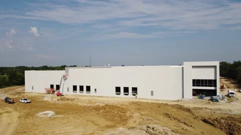 Construction crane at work Stock Footage 158895335