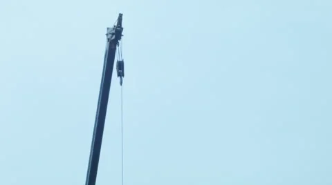 Construction Crane Working Stock Footage 47185033