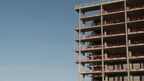 Construction cranes at a construction site. 스톡 동영상 120600506