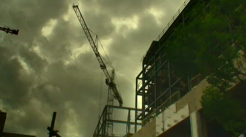 Construction cranes Stock-Footage 314720