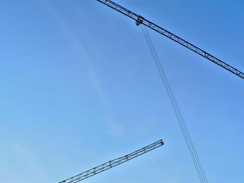 Construction cranes 스톡 사진