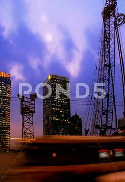 Construction cranes Stock Photos