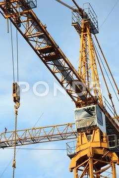 Construction cranes Stock Photos