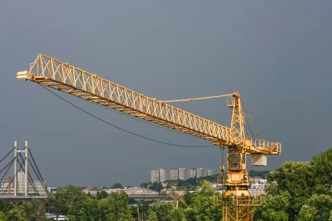 Construction cranes Foto stock