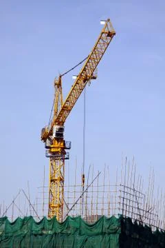 Construction cranes Foto stock
