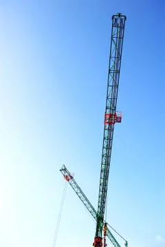 Construction cranes Stock Photos