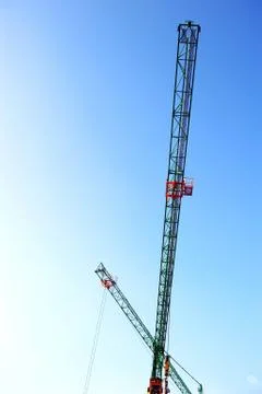 Construction cranes 스톡 사진