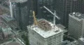 Construction cranes. Timelapse shot. HD Footage