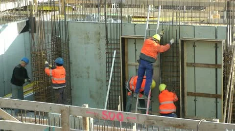 Construction Crew Stock Footage 18617370