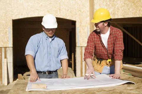 Construction crew Foto stock