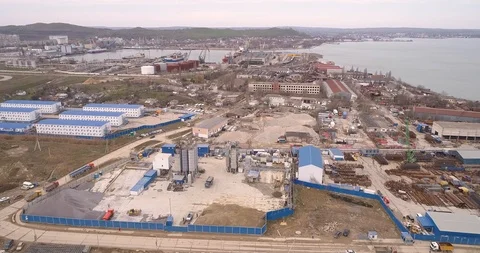 Construction of the Crimea Bridge on March 22, 2018 Stock Footage 89001257