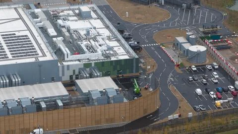 Construction of data center, big data and internet technology. Machine learning Stock Photos