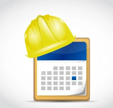 Construction dates illustration design Stock Illustration