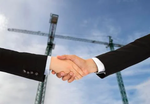 Construction deal Foto stock