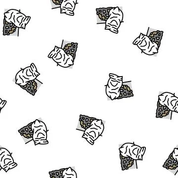 Construction debris removal vector seamless pattern 스톡 일러스트