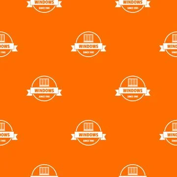 Construction decotrative pattern vector orange Illustrazione stock