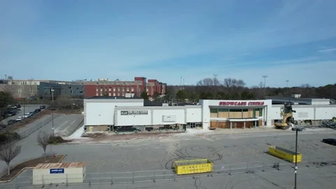 Construction Demolition Showcase Cinemas Stock Footage 238391930
