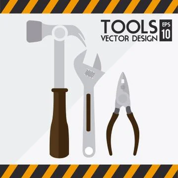 Construction design over white background vector illustration Stock Illustration