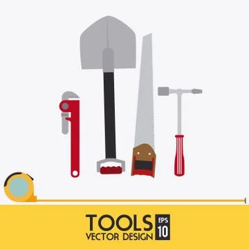 Construction design over white background vector illustration Stock Illustration