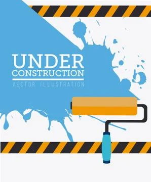 Construction design over white background vector illustration Stock Illustration