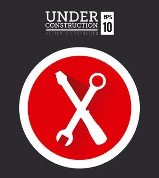 Construction design over white background vector illustration Stock Illustration