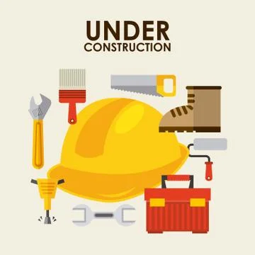 Construction design , vector illustration Illustrazione stock