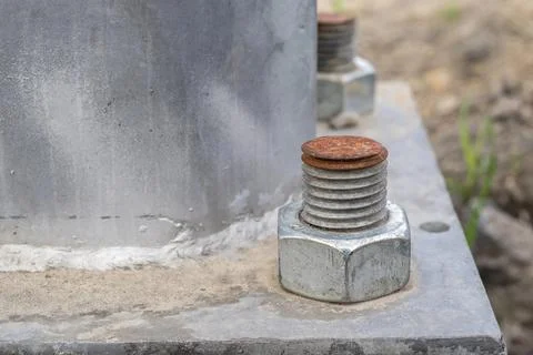 Construction designs with a threaded connection Stock Photos