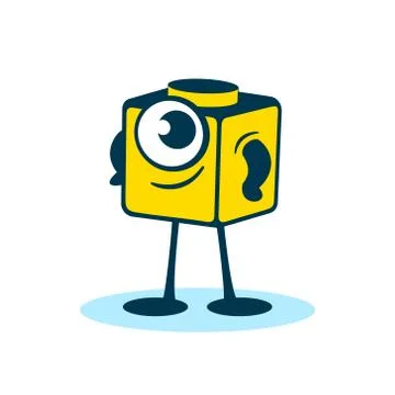 Construction detail character Stock Illustration