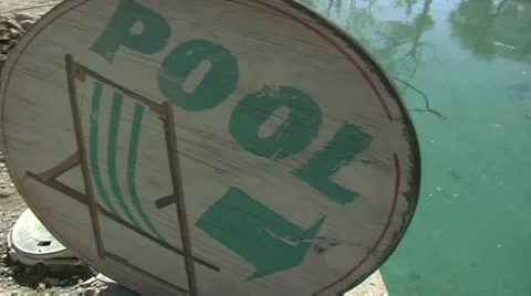 Construction Dirty Pool (24p)(H.264) Video stock 5093902