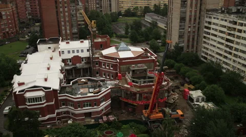 Construction. Dismantle of a tower crane. timelapse Stock-Footage 50325079
