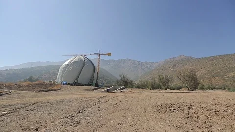 Construction dome Stock Footage 77049350