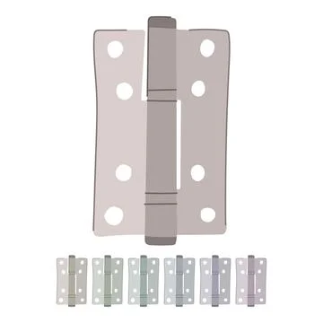 Construction door hinge vector cartoon graphic Stock Illustration