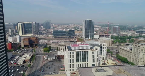 Construction in downtown Nashville Stock Footage 156578438