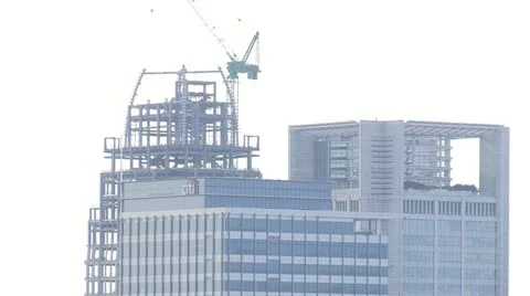 Construction in Dowtown Taipei Video stock 10813612