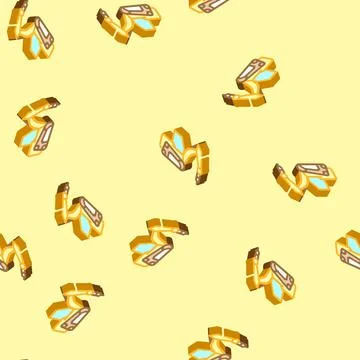 Construction drill vehicle isometric icon seamless pattern Stock Illustration