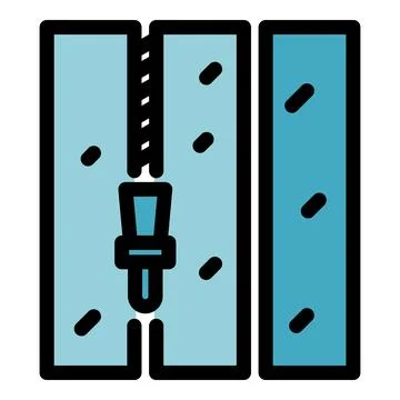 Construction drywall icon vector flat 스톡 일러스트